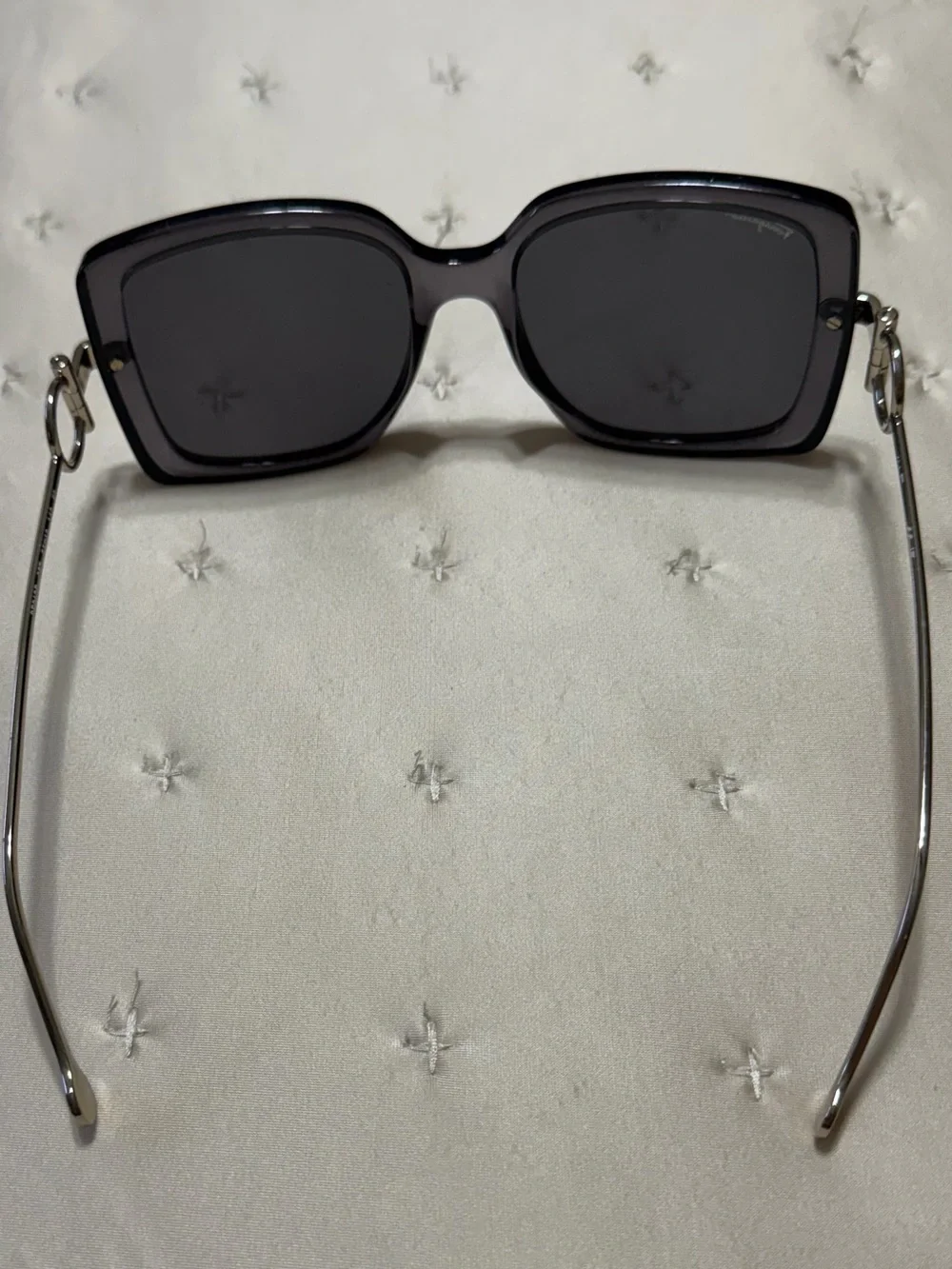 Ferragamo Classic Rectangular Women's Sunglasses in Dark Gray